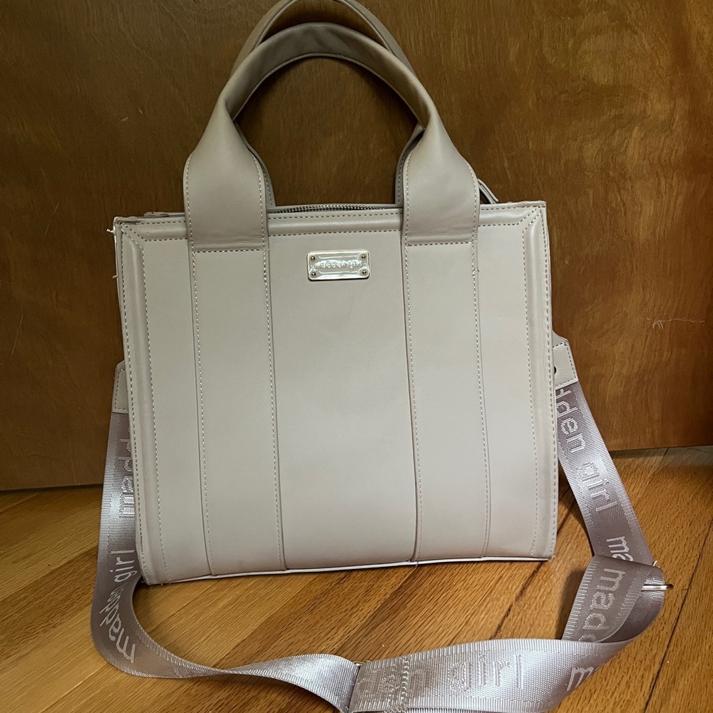 Madden Girl tan tote bag